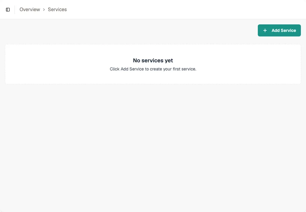 Services list page