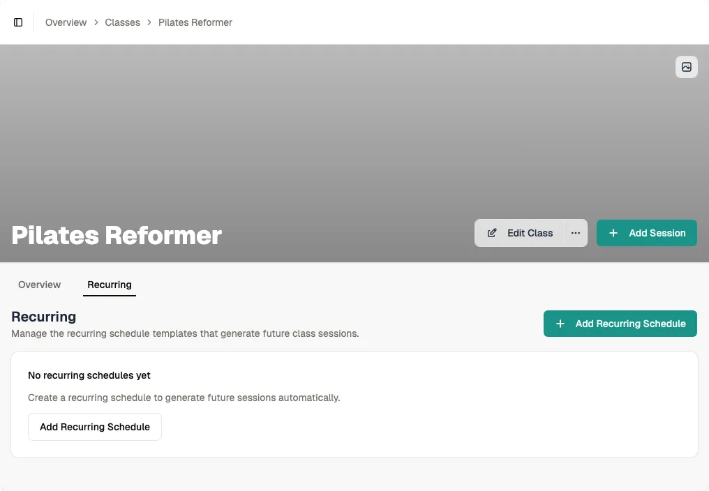 Open the Recurring tab screenshot